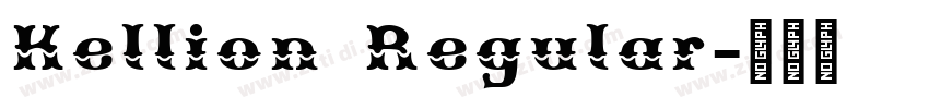 Kellion Regular字体转换